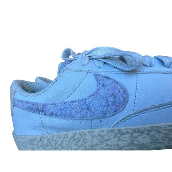 Women's Nike Blazer Low SE Armory Blue Recycled Wool Size 8.5 - Picture 12 of 13
